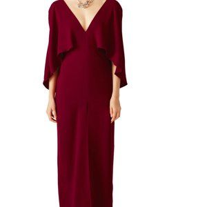 HALSTON Dahlia Cape Gown